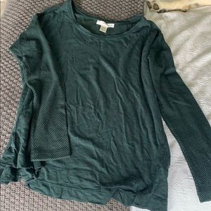 Green long sleeve top